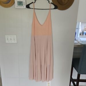 See You Monday Blush Pink Midi Dress